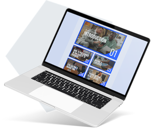 Residential Assisted Living Intro Course, Laptop Mockup