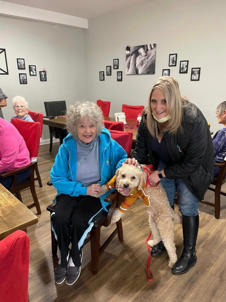 Residential assisted living therapy dog