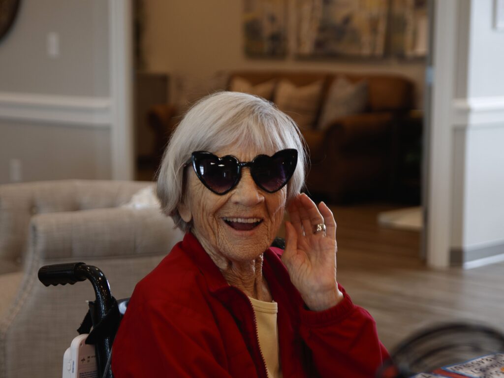 Residential assisted living resident