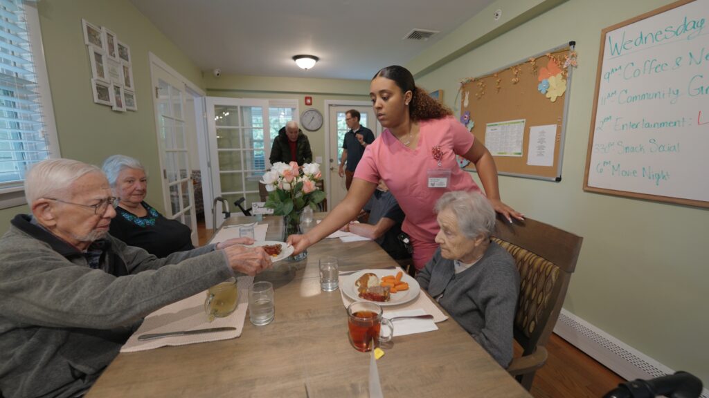 Residential assisted living dining room