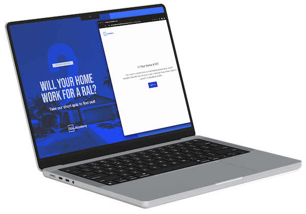 Residential Assisted Living Home Quiz Laptop Mockup